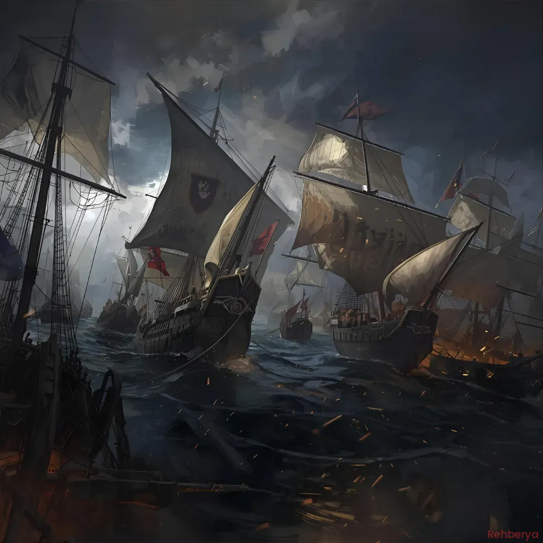 Bannerlord War Sails rehberi için deniz savaşı sahnesi