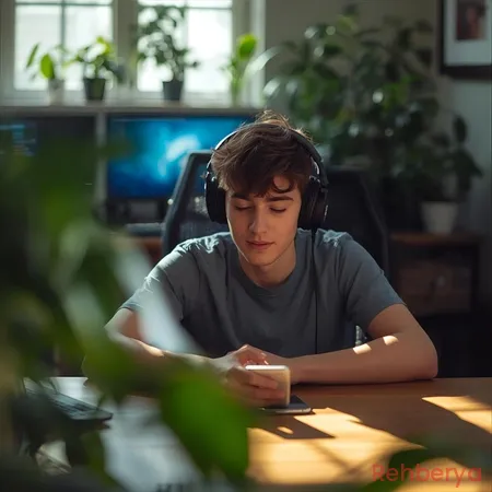 Dijital minimalizm prensiplerine uygun sade çalışma masası