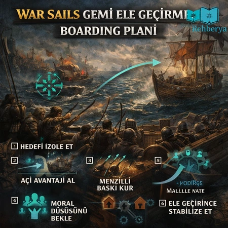 war sails boarding planı