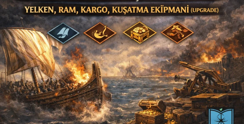 War Sails Gemi Geliştirme: Yelken, Ram, Kargo, Kuşatma Ekipmanı (Upgrade Rehberi)